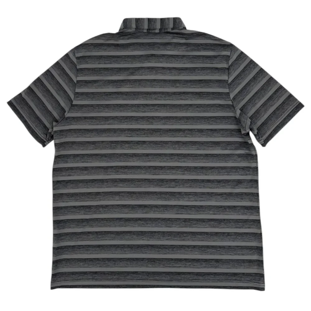 Adidas x Trump National Doral Bundle of 2 Polo Green/Striped Polo Black Gray